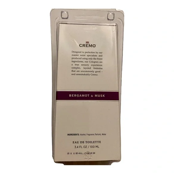 Cremo Bergamot and Musk 3.4 oz / 100 mL Eau De Toilette Spray NEW - Discontinued - Picture 5 of 10